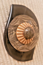 Vintage Handcrafted Bakelite Buckle & Button Pin, TN Artist Delores E. M. Landis picture