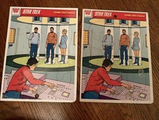 Vintage 1979 Star Trek Whitman Frame Tray Puzzles Lot of 2 Sealed & Used 4520B picture