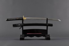 Warrior Fuji Wakizashi - Damascus Steel Hand Forged Clay Tempered Full Tang picture