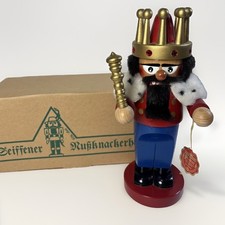 Vintage Original Steinbach Volkskunst Nutcracker #173 KING Germany Box 11” picture