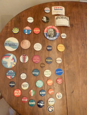 Vintage Lot of 40- 1970's McGovern Shriver Political Campaign Pin Backs picture