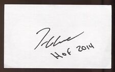 Tom Glavine Signed 3x5 Index Card Vintage Autographed Baseball Signature picture