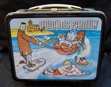 Vintage ADDAMS FAMILY Lunchbox - TV Cartoon (1974) C-7.5 Nice  No Thermos picture