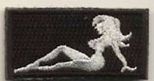 SILVER LADY FLIGHT SUIT SLEEVE FSS BLACK EMBROIDERED PATCH picture