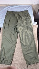 NOS Vintage 1953 US Army M-1951 Field Cargo Pants Cold Wet Trousers XL Long picture