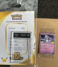 Mewtwo Promo Target 30th Celebration & Draw Your Own Pokemon TCG Card Set picture