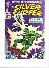 Silver Surfer #2, Silver Age Comic 1968, Fair 1.5, Key Issue First Time Badoon picture