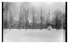 Circa 1870-1910 Monument Column Park Winter Standard Postcard picture