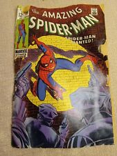VTG The Amazing Spider-Man Spider-Man Wanted Comic Book 1969 picture