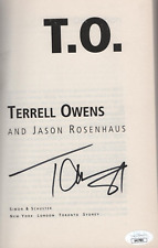 Terrell Owens signed BOOK - Autographed T.O. 1ST Edition NEW JSA COA picture