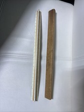 Vintage LUTZ 6-Sided Folding Ruler 60cm Hex Carpenter Tool w/ Case Germany picture