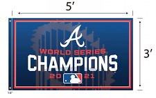 2021 MLB World Series Champions Atlanta Braves 3' x 5' Feet Flag picture