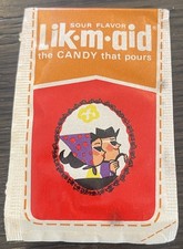 Vintage 1960's LIK-M-AID The Candy That Pours Sealed NOS 1 Cent Pack RARE picture
