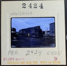 1968 35mm Train/Railroad Slide 2424, Pennsylvania RR, Louisville, Kentucky picture