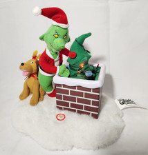 Gemmy Animated The Grinch That Stole Christmas and Max Talks Moves Lights Up picture