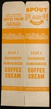 Vintage Halls Brothers One Quart Coffee Creamer Carton-Montgomery, ALA. picture