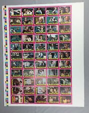 The Waltons Trading Cards Full Uncut Sheet Early Preproduction Extremely Rare picture