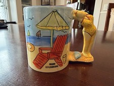 Vintage Miami Seaquarium swimmer beach vacation aquarium mug picture