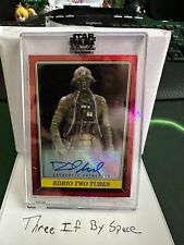 Topps 2023 Star Wars Signature Series David Acord as Edrio Two Tubes (Design B) picture