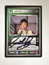 Autographed Star Trek ccg - Caithlin Dar (Cynthia Gouw) picture