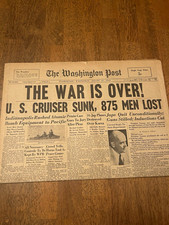 The Washington Post Aug 15, 1945 Newspaper
