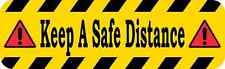 10 x 3 Keep A Safe Distance Magnet Magnetic Caution Sign Business Safety Magnets picture