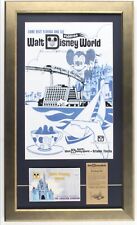 Walt Disney World 16x27 Custom Framed Print Display With Vintage Parking Pass picture