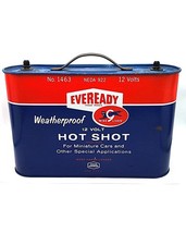 Vintage Eveready Weatherproof 12V Hot Shot Battery No. 1463 NEDA 922 Rare  Item picture