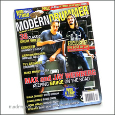 MODERN DRUMMER - Dec 2009 - MAX & JAY WEINBERG - BRUCE SPRINGSTEEN picture