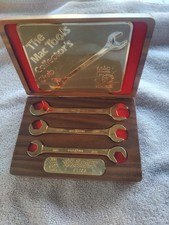 Mac Tools 24k Gold Plated Limited Edition 3 Piece Wrench Set 1988 picture