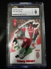 1997 Thierry Henry Panini Foot Rookie Card RC CSG 9 picture