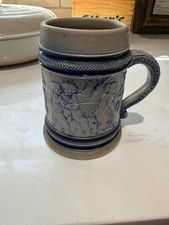 Rare Germán Salt Glazed Stoneware Beer Stein Mug From Westerwald Region picture