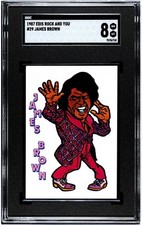1987 JAMES BROWN Trading Card Edis Rock & You SGC 8 Pop 1 Highest Rare picture