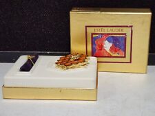 RARE Estee Lauder KNOWING Solid Perfume Compact Honeycomb Bee Full w/ Box picture