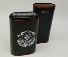 SONS OF ANARCHY 3 FINGER CIGAR TRAVEL CEDAR LINED LEATHER CASE FOX 2013 FX TV picture