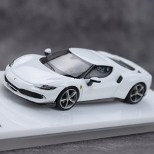 1:64 296 GTB White Sport Alloy Diecast Model Car Display Collection picture