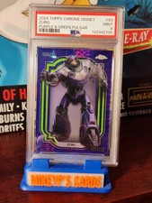 2024 Topps Chrome Disney #68 Zurg Purple & Green Pulsar /150 PSA 9 picture