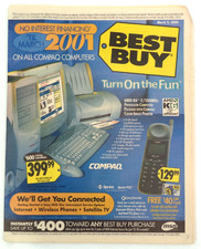 VTG 2000 Best Buy Newspaper Ad Circular Catalog Game Boy Pokemon Nintendo 64 picture