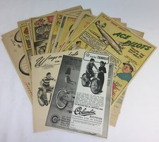 collection of 22 COLUMBIA BICYCLE ads ~ 1930s-1970s picture