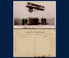 1908 Léon Delagrange Real Photo Postcard; Verified Distance & Endurance Record picture