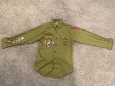 Vintage BSA Boy Scout Olive Green Grand Canyon Council Uniform Shirt picture