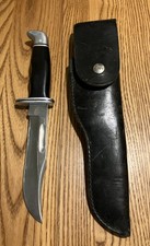 VINTAGE 1981-1985 BUCK MODEL 119 SPECIAL FIXED BLADE KNIFE W/SHEATH READ picture