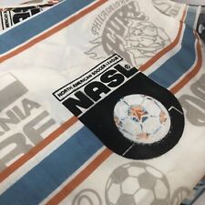 North American Soccer League Curtains Cosmos Sounders Timbers+ rare vtg fabric picture