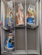 4 Vintage 1996 Christopher Radko Russian Rhapsody Glass Ornaments Boxed Set picture