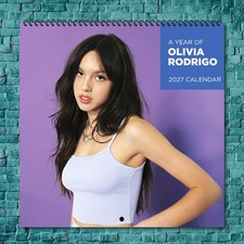 Olivia Rodrigo 2027 Wall Calendar 12 Month Celebrity Photo Fan Collectible picture