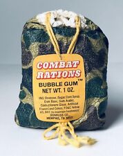 Vintage 1981 Donruss COMBAT RATIONS Bubble Gum Pouch Camouflage candy container picture
