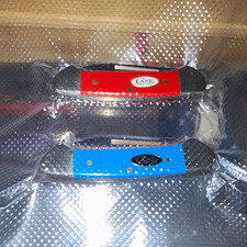 Case knife red and blue butter bean, rare picture