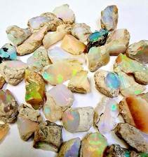 30Ct Natural Ethiopian Jumbo Welo Fire Opal Rough Specimen Gemstone 10 Pcs Lot picture