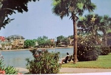 Postcard Colonial Lake Charleston South Carolina 1960 Postmark By Ferguson picture