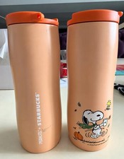 🎃Limited Starbucks 2026 Peanuts Snoopy Pumpkin Stainless Tumbler 473ml picture